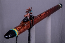Brazilian Kingwood Native American Flute, Minor, Mid G-4, #K16I (1)